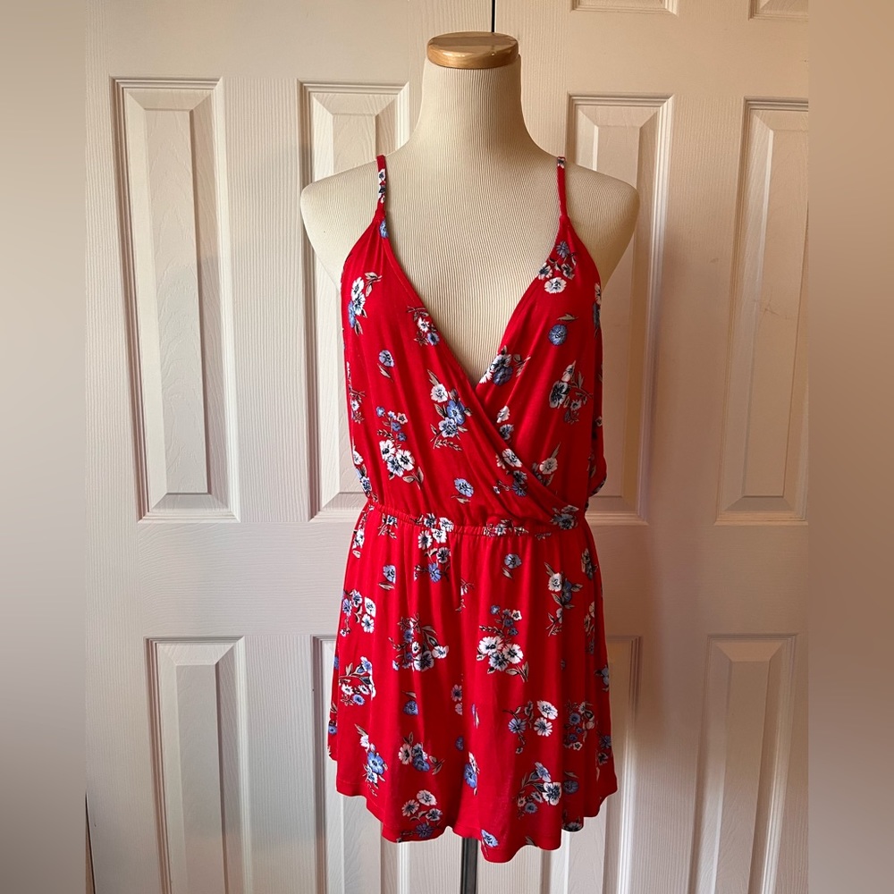 Strappy Red Floral Romper from Divided by H&M